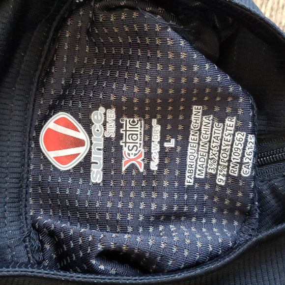 (L) NWT Sunice Silver X-Static Flow-Dry Moisture Wicking Performance Wear Golf - Picture 3 of 17